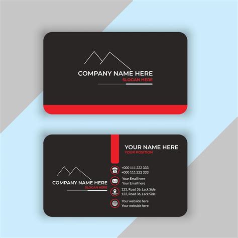 Unique Business Card Template 的图像结果