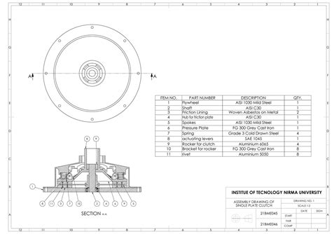 Assembly Drawing - A A SECTION A-A 8 9 8 11 3 7 10 2 4 6 9 5 1 ITEM NO ...