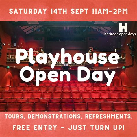Playhouse Open Day!, The Playhouse, Whitstable, 14 September 2024 ...