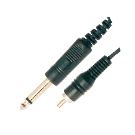MX 6.35mm P-38 Mono Male Plug To MX RCA Male Plug Cord 1.5 Meter (MX ...