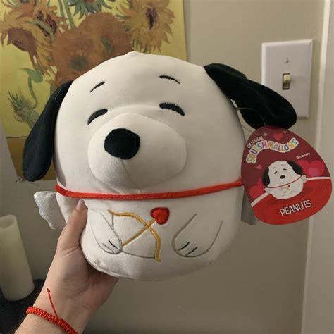 Snoopy Valentine’s Day Squishmallow Brand new with... - Depop