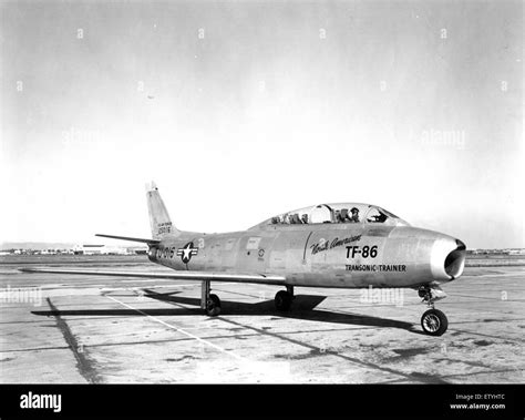 This image features the first TF-86F fighter jet, part of the U.S. Air Force’s operational fleet ...