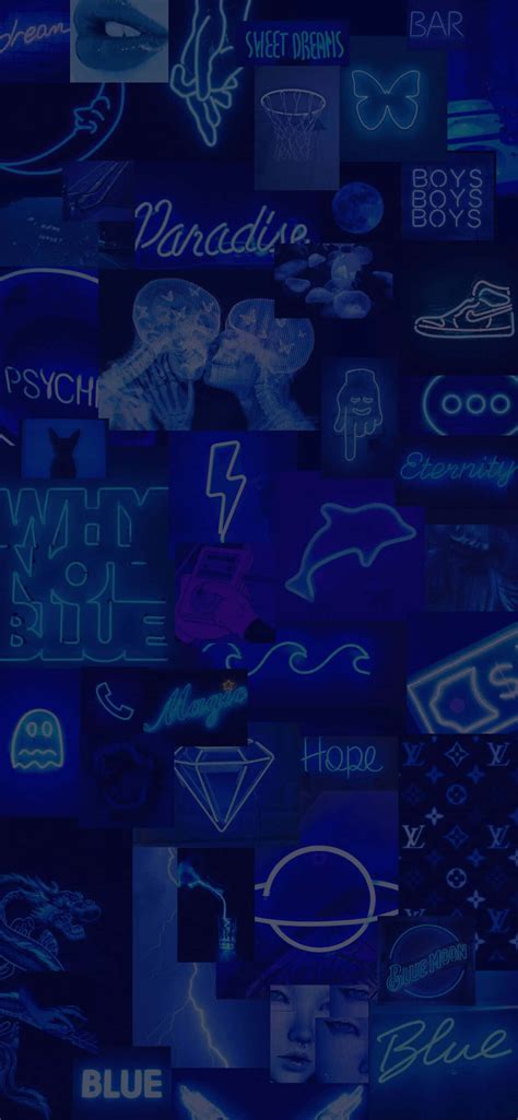Download Aesthetic Dark Neon Blue Light pictures | Wallpapers.com