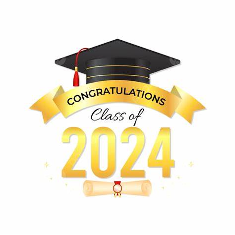 Graduation Class Of 2024 Greeting Text Vector, Class Of 2024, 2024 ...