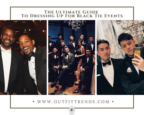 Men’s Black Tie Dress Code | 17 Outfits for Black Tie Events – Outfit ...