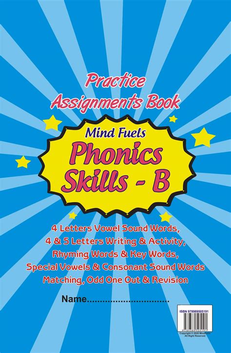 Mindfuels Practice Assignment Book On Phonics Skill B To Keep ...