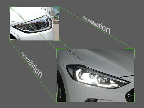 Hyundai Elantra Headlights 2016-2020 New Elantra Headlight Brand Eagle ...