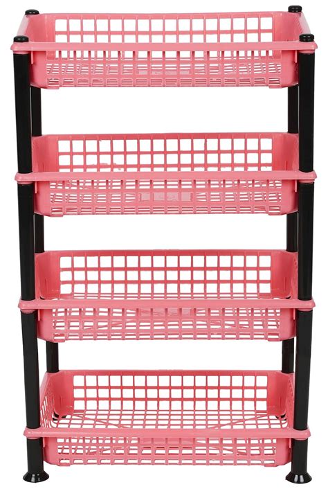 Aristo Multipurpose Plastic Storage Rack 4 Shelf/Multi Purpose/Kitchen ...