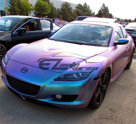 Buy EZAUTOWRAP Chameleon Blue Car Vinyl Wrap Vehicle Sticker Decal Film ...