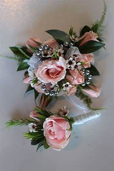 Corsage Ideas For Wedding by Pink And Silver Prom Corsage Homecoming Flowers Prom Corsage Ideas For Wedding