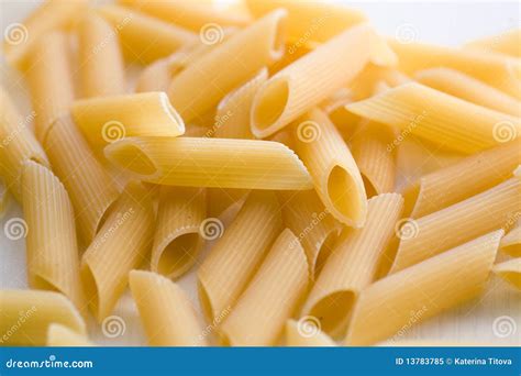 Penne pasta stock image. Image of calories, italian, tubes - 13783785