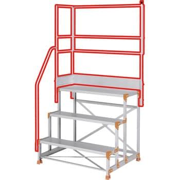 Danchi(ダンチ) 用オプション 片手すり天場L ピカコーポレイション ハシゴ・脚立・踏み台・足場台用オプション手すり 【通販モノタロウ】