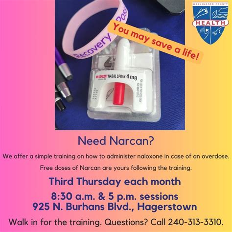 Free Narcan Training - Washington County Health Department