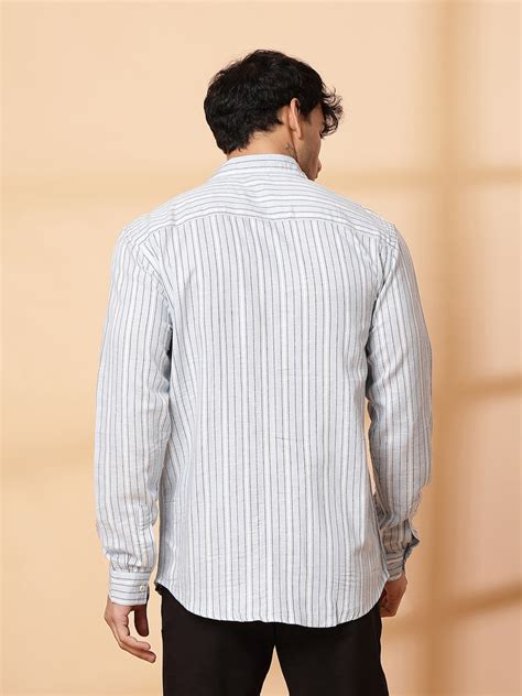 Classic Striped Linen Shirt – rigoindia