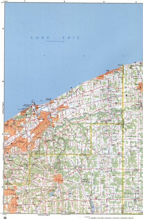 Northeastern Ohio map. Map of Northeast Ohio with all cities and towns ...