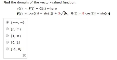 Image result for Vector Valued Function Domain Calculator