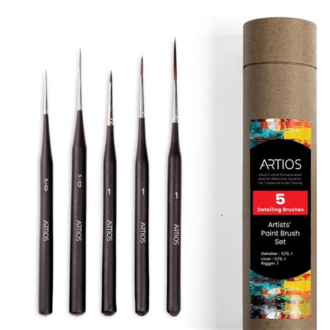 Artist Paint Brushes - Round, Flat, Filbert | ARTIOS