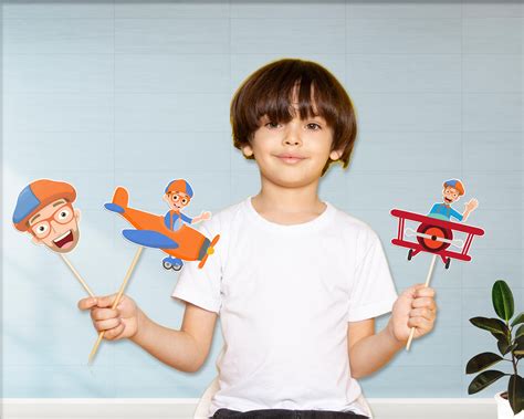 Blippi Theme Props | Personalized Birthday Party Favors – Party ...