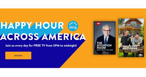 Sling Happy Hour | Watch Sling TV for Free :: Southern Savers