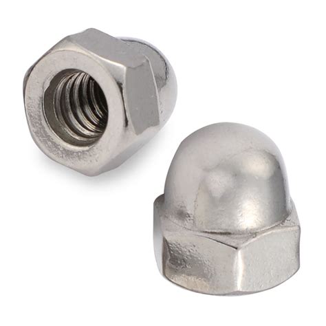 3/8-16 Acorn Cap Nuts, Stainless Steel 18-8 (304), Plain Finish, 20 PCS ...