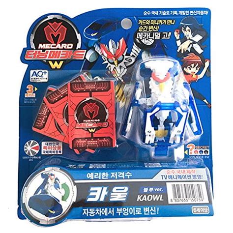 TURNING MECARD W Kaowl Blue Transforming Robot Toys | Ubuy India