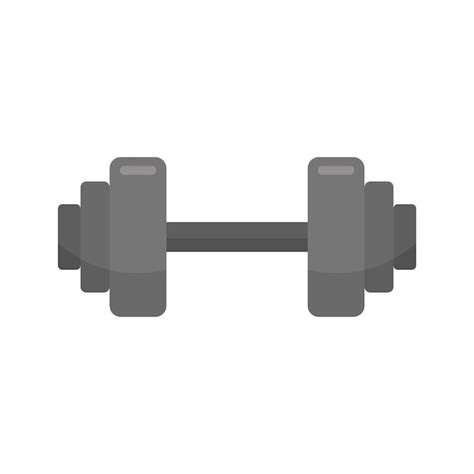 Fitness barbell icon flat illustration of fitness barbell vector icon ...