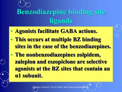 Pharmacodynamics of benzodiazepines, barbiturates and newer hypnotics | PPT