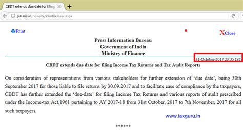7 Day ITR / TAR Due date extension at Last Moment- What a Shame