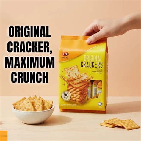 Lee Original Crackers 308g | Light & Crunchy Snack