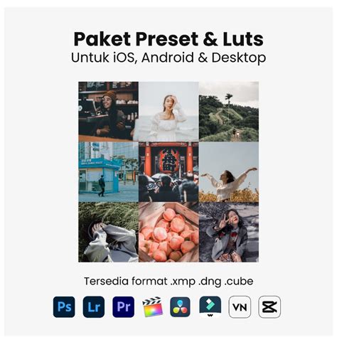 Jual PAKET PRESET LIGHTROOM & LUTS iOS ANDROID DESKTOP | Shopee Indonesia