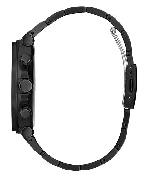 BLACK CASE BLACK STAINLESS STEEL WATCH