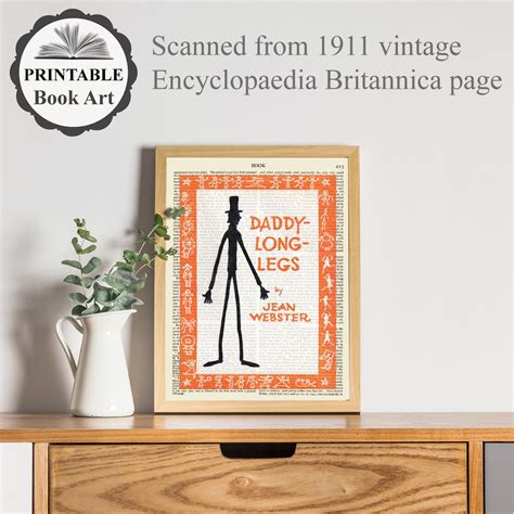 Printable 'Daddy Long Legs' Book Poster Print on Old | Etsy