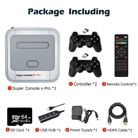 Snapklik.com : Kinhank Retro Game Console 64GB, Super Console X PRO ...