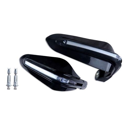 Allextreme EXHB22W Motorcycle Hand Guard with LED Light Universal Bike ...