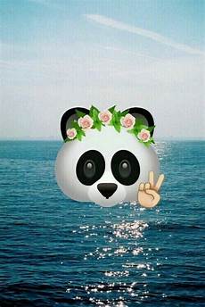 Lock Screen Emoji Panda Wallpaper by The Sea Yeyeyeprrra Panda Panda Emoji Lock Screen Emoji Panda Wallpaper