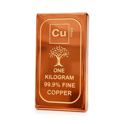 1kg Pure Copper Biscuit Bar - 999 Fine Copper Ingot Bar for Investment ...