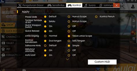 Image result for Free Fire Control Setting