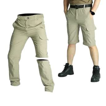 PROBEROS Men Low Rise Trekking Pants, Modular Zip-Off Convertible ...