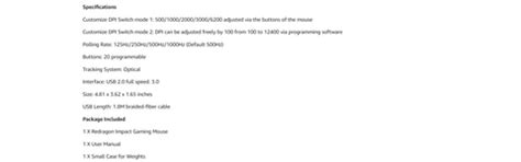 Impact M908 RGB Wired Mouse with Weights – Redragon India