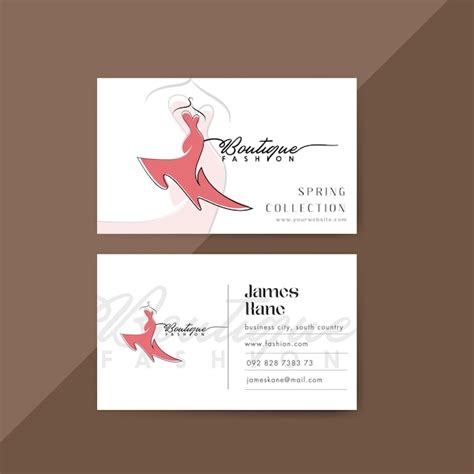 Business Card Design for Fashion 的图像结果