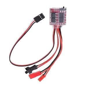 UJEAVETTE Toy 4x20A 2S Brush ESC Speed Controller for 1/16 1/18 1/20 ...