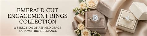 Shop Emerald Cut Moissanite Rings for Women Online | Kosei Moissanites ...