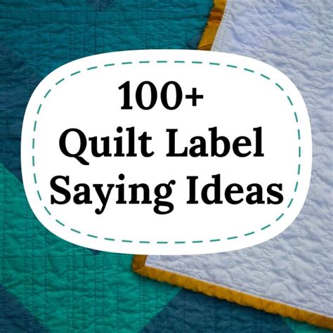 Image result for Examples of Quilt Labels