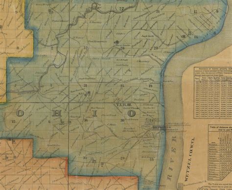 Monroe County Ohio 1869 Old Wall Map Reprint With Homeowner - Etsy