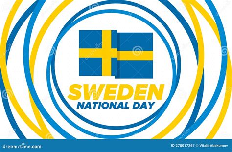 Sweden National Day. Celebrated on June 6 in Sweden. National Holiday ...