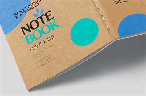 Kraft Paper Notebooks Mockup Psd