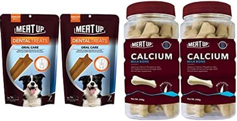 Buy Meat Up Dental Treats, Oral Care Dog Treats- 7 Sticks, 165g (BOGO ...