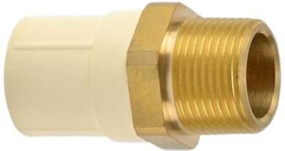 Soil to Soul CPVC Brass MTA Fitting with high durability, Size- 3/4 X 1 ...