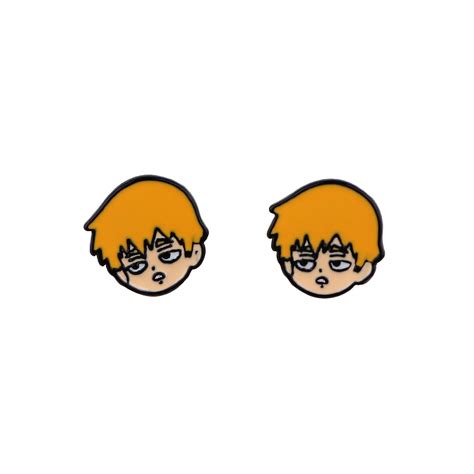 Mob Psycho 100 Shigeo Kawaii Metal Stud Earrings - KawaiiMerch.com