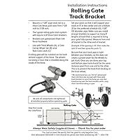 Jake Sales Rolling/Sliding GATE Track Bracket: for 1-5/8" Track Pipe ...